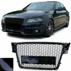 A4-Audi-B8-RS-Grill-Blanksvart-2008-2012