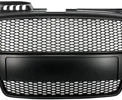 Audi A4 B7 RS4-look honeycomb grill matt utan PDC