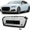 Audi A5 B9 (F5) RS5 Grill Quattro blanksvart