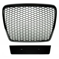 Audi-A6-C6-4F-RS-Grill-Blanksvart