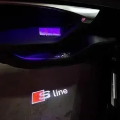 Audi-S-Line-Dörrbelysning-Dörrlampor-2-Pack