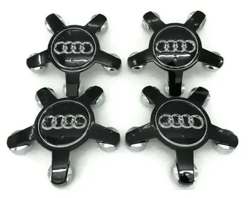 Audi Täckkåpa centrumkåpor svarta 4st
