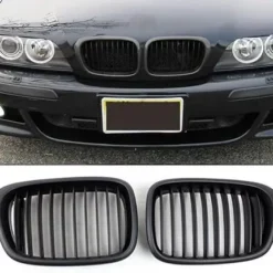 BMW E39 Grill Njurar singelribbade Mattsvart
