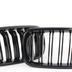 BMW E60 E61 Njurar Grill Dubbelribb Blanksvart