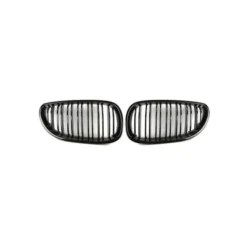 BMW E60 E61 Njurar Grill Dubbelribb Matt