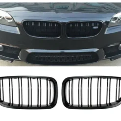BMW-F10-F11-Grill-Njurar-M5-Design-Blanksvarta-Dubbelribb