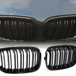 BMW-F20-F21-Grill-2011-2014-Blanksvart-Dubbelribb