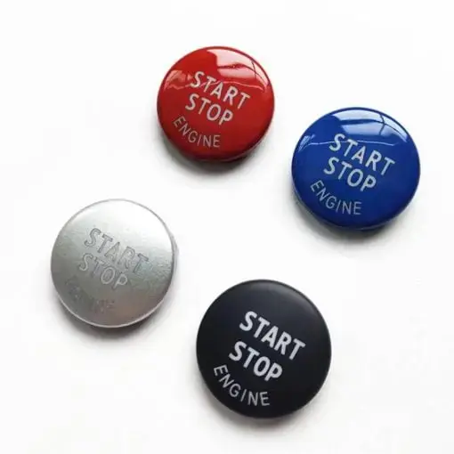 Uppgradera interiören med stil – Start/Stop-knappar till BMW E-serie i svart, röd, blå eller silver.