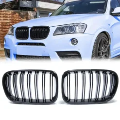 BMW-X3-F25-Grill-Njurar-Blanksvarta-Dubbelribb