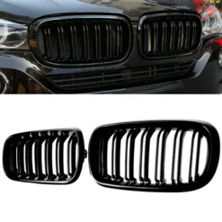 BMW-X5-F15-F16-Grill-Blanksvart-Dubbelribb