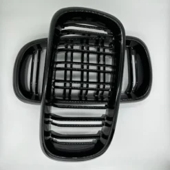 BMW-X5-X6-Grill-F15-F16-Blanksvart-Dubbelribb
