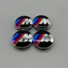 BMW M-design navkåpor 68 mm – 4-pack fälgemblem med ikoniska M-färger