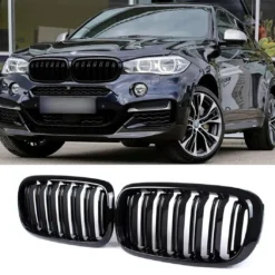 BMW x5 x6 F15 F16 Grill Njurar Singelribbade Svarta