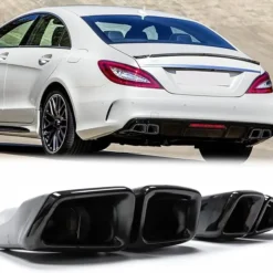 Mercedes-Benz CLS63 W218 Utblås Ändrör Blanksvart