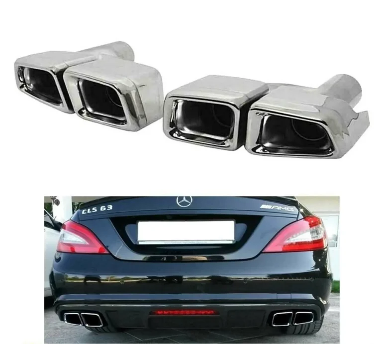 Mercedes-Benz CLS63 W218 Utblås Ändrör Krom Silver
