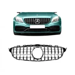 Mercedes-C-Klass-W205-GTR-Grill-Krom-2014-2018