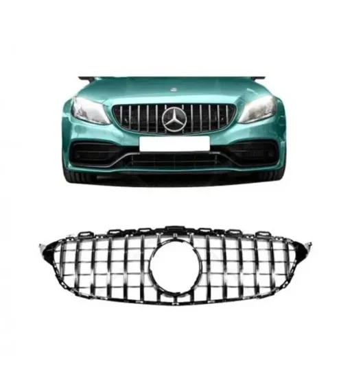 Mercedes-C-Klass-W205-GTR-Grill-Krom-2014-2018