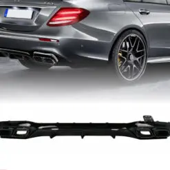 Mercedes E-Klass W213 Diffuser AMG E63 Blanksvart