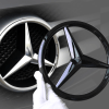 Mercedes Stjärna till Grill – Blanksvart (190mm & 210mm)