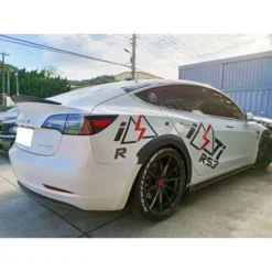 Tesla Model 3 Performance Style vinge blanksvart