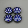 Volkswagen-VW-Centrumkåpor-Blåa-4-Pack