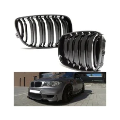 Alternative view of BMW E81 E82 E88 Grill Dubbelribb Blank 2007-2012