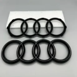Audi frontemblem 273mm – emblem med ringar för grill, passar A3 A4 A5 A6 A7