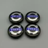 Volvo navkåpor i blått – 4-pack centrumkåpor i 60 eller 64 mm med stilren Volvo-logga