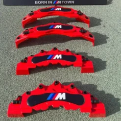 BMW-Bromsokskydd-M-Logo-4-Pack-Röda