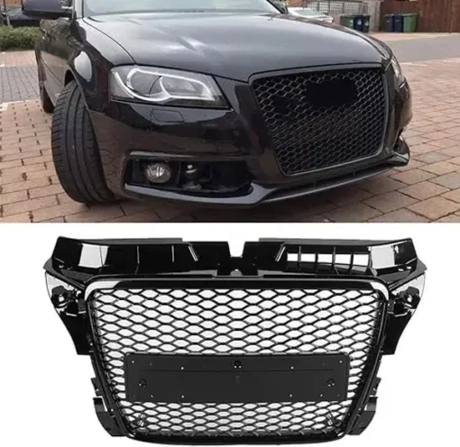 Audi-A3-8P-RS3-Grill-Facelift-2008-2012-Blanksvart