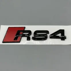 Audi-RS4-Logo-Emblem-Blanksvart