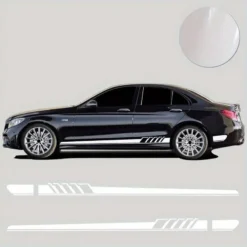 Mercedes C63 Edition Stripe Vit