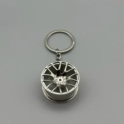 Nyckelring-Fälg-Silver
