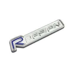 R Design emblem Volvo Blå Silver