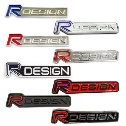 R Design emblem Volvo