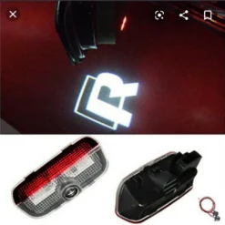 Volkswagen LED dörrlampor med projicerad R-Logo – enkel plug & play-installation