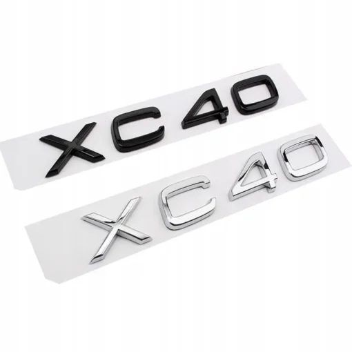 Volvo XC40 emblem logga svart krom