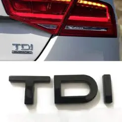 Audi TDI Emblem Logo blanksvart