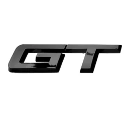 Blanksvart BMW GT-emblem – perfekt för att ge din bil en exklusiv och sportig finish.