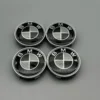 BMW-Centrumkåpor-Svart-Vit-Kolfiber-68mm