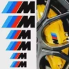BMW M stickers 6-pack i svart – sportiga dekaler för styling av bilens detaljer