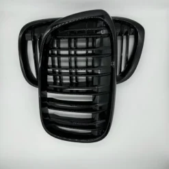 BMW-X1-F48-Grill-Svart-Dubbelribb-2015-2018