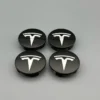 Tesla-Centrumkåpor-Navkåpor-Svart-Vit-