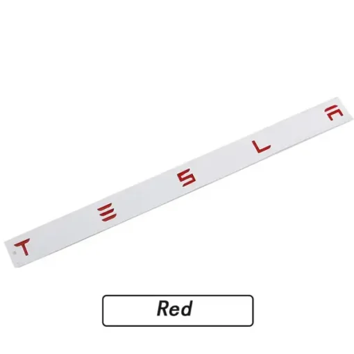Tesla-Emblem-Bak-Röd
