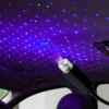 Stilren USB-lampa med blått LED-ljus – perfekt för att skapa stämning i bilen på kvällen eller natten.