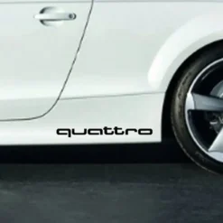 Audi-Quattro-Stickers-Svart