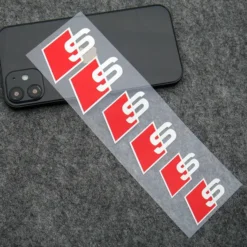 Audi-S-Line-Stickers-Dekaler-Vita-6-Pack