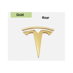 Tesla-Emblem-Bak-Guld
