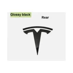 Tesla-Emblem-Bak-Svart