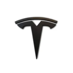 Tesla-Emblem-Fram-i-Svart